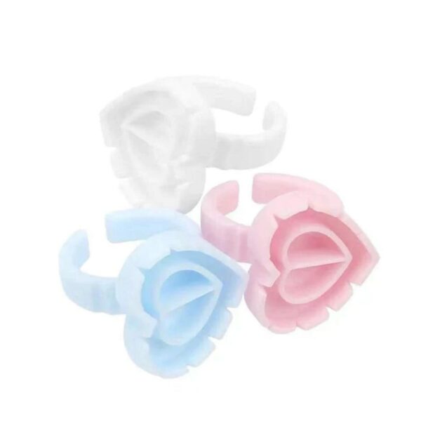 Heart shaped glue rings -25pcs