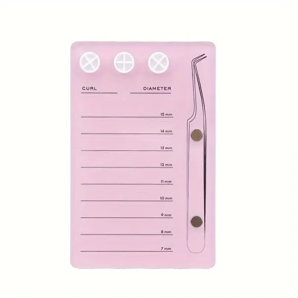 Eyelash palate with tweezer holder